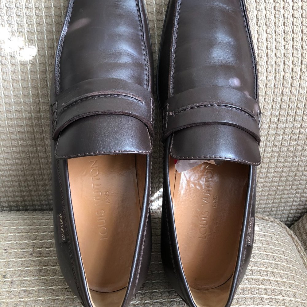 Louis Vuitton Men's Brown Loafers - Picture 13 of 15